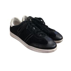 Women 8 Frankie4 Frankie 4 Drew Suede Leather Black Lace-Up Sneakers Shoes